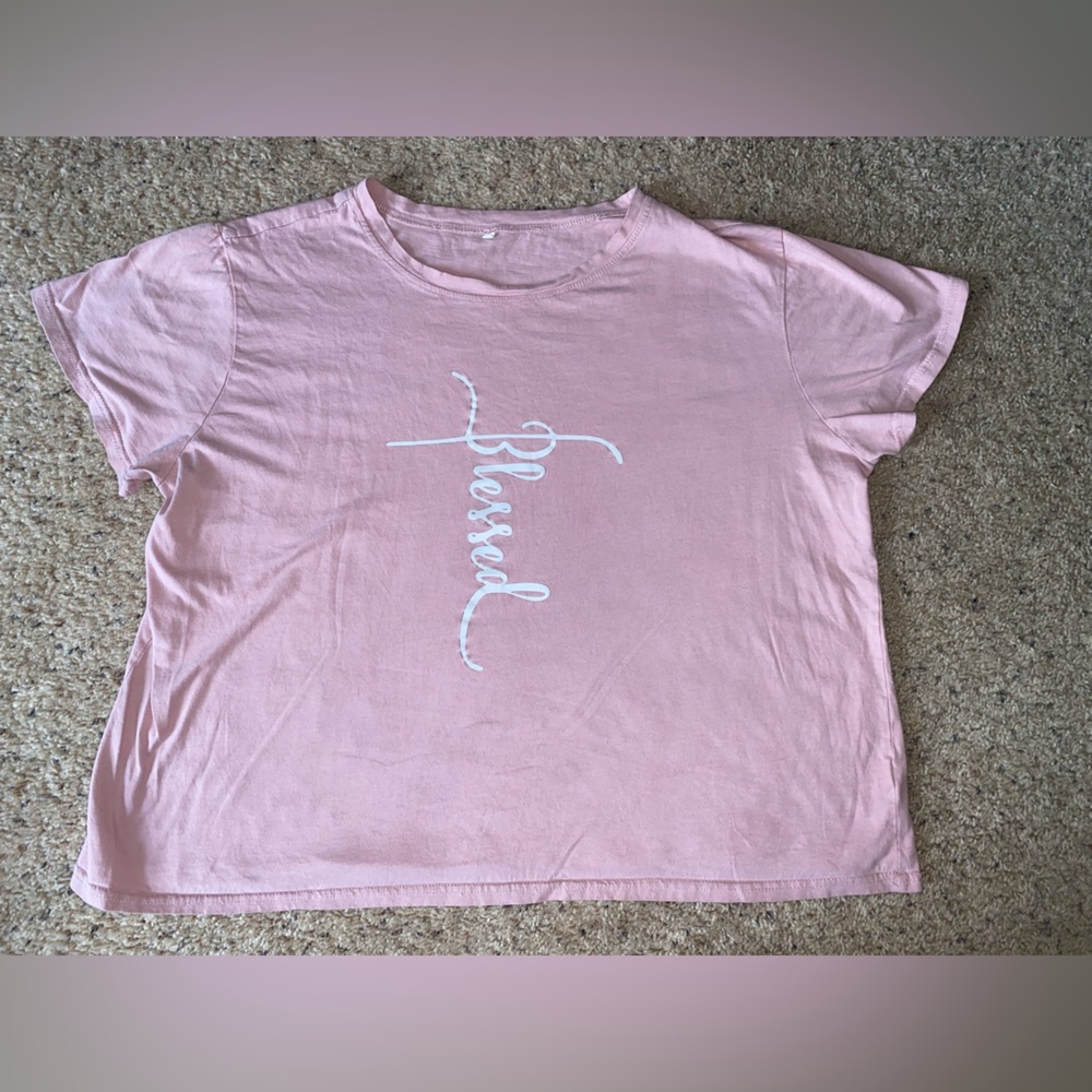 Blessed Pink Shirt size 2XL